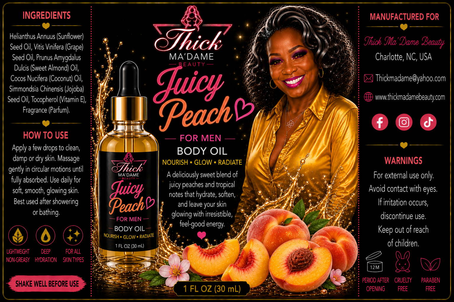 Juicy Peach Body Oil