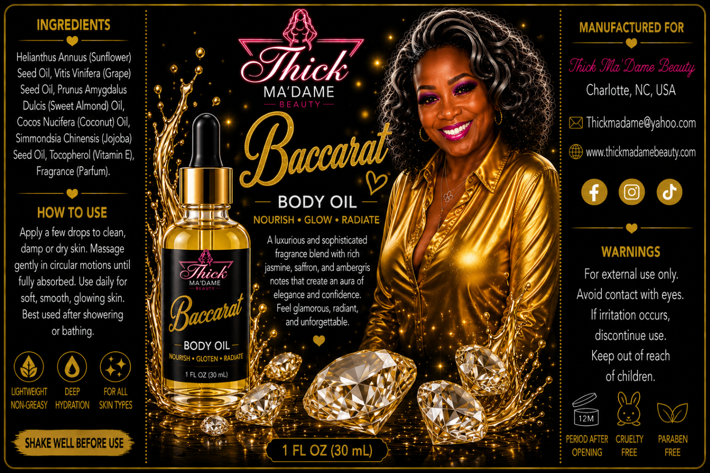 Baccarat Body Oil