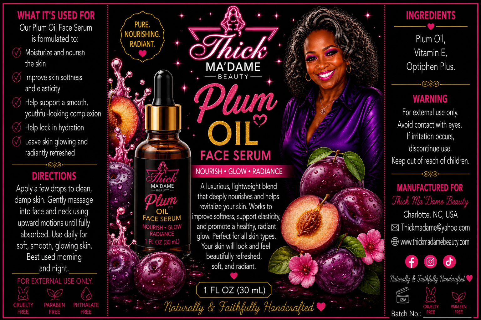 Plum Oil Face Serum