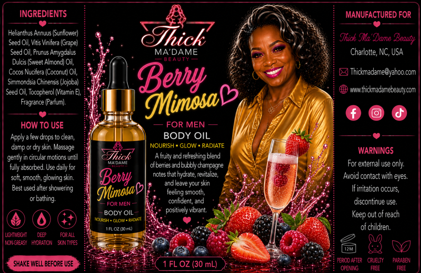 Berry Mimosa Body Oil