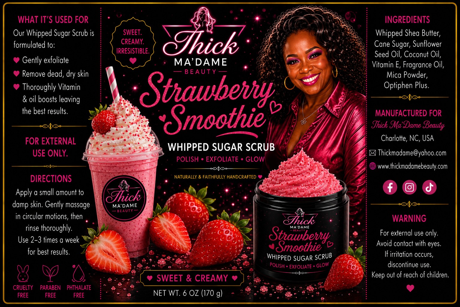 Strawberry Smoothie Sugar Scrub