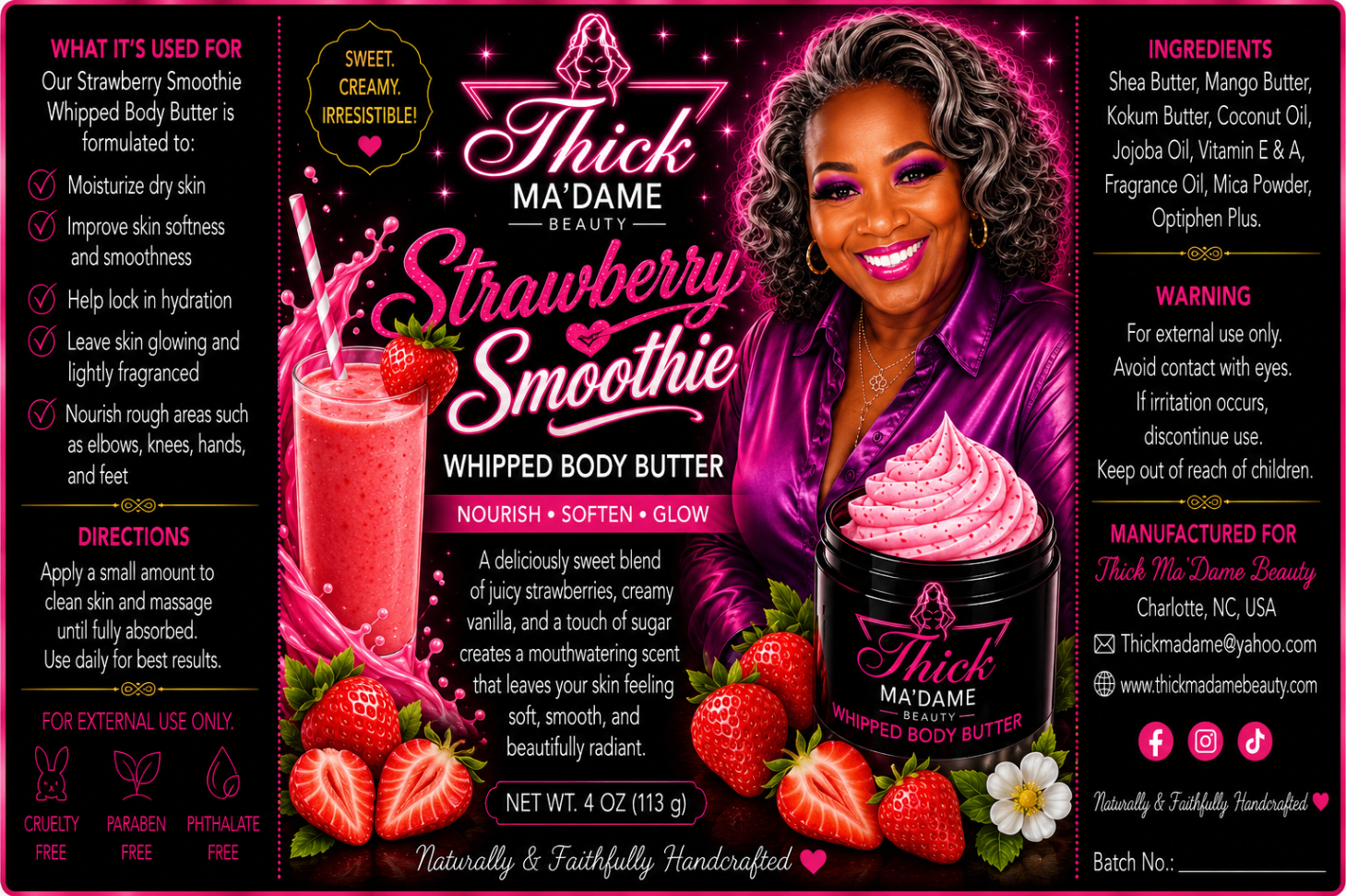 Strawberry Smoothie Body Butter