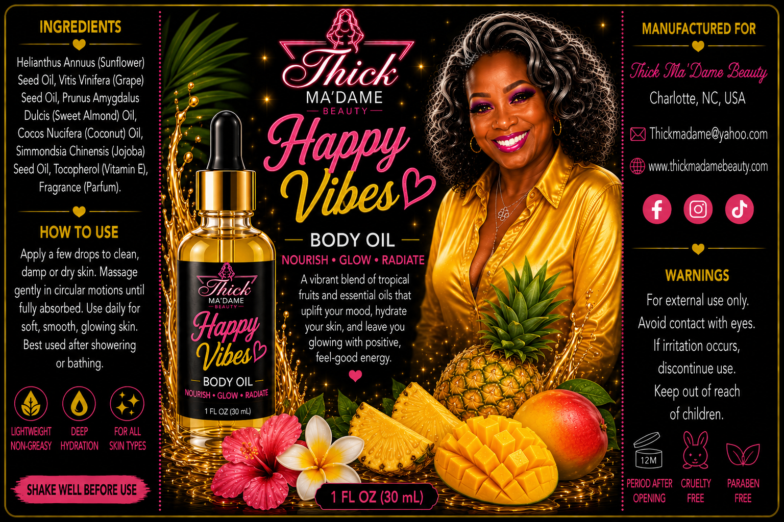 Happy Vibes Body Oil